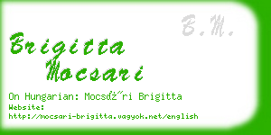 brigitta mocsari business card